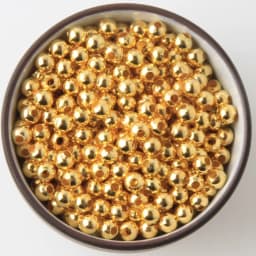 Jewelry Findings Diy Metal Beads Gold Color/Rhodium/Bronze Tone Smooth Ball Spacer Beads For Jewelry Making 2/2.5/3/4/5/6/8/10mm