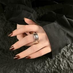 New in 925 Sterling Silver Smooth Surface Adjustable Rings For Women Vintage Female Jewelry Wholesale