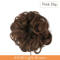 Synthetic Messy Hair Bun Chignon Scrunchies Fake Hair Band Braid Elastic Hairpiece Tail For Women Synthetic Wrap Curly Ponytail