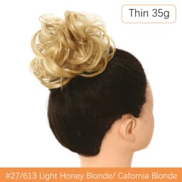Synthetic Messy Hair Bun Chignon Scrunchies Fake Hair Band Braid Elastic Hairpiece Tail For Women Synthetic Wrap Curly Ponytail