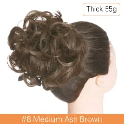 Synthetic Messy Hair Bun Chignon Scrunchies Fake Hair Band Braid Elastic Hairpiece Tail For Women Synthetic Wrap Curly Ponytail