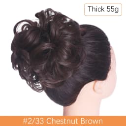 Synthetic Messy Hair Bun Chignon Scrunchies Fake Hair Band Braid Elastic Hairpiece Tail For Women Synthetic Wrap Curly Ponytail