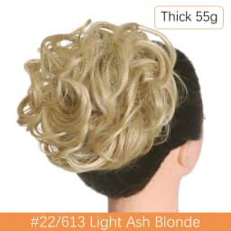 Synthetic Messy Hair Bun Chignon Scrunchies Fake Hair Band Braid Elastic Hairpiece Tail For Women Synthetic Wrap Curly Ponytail