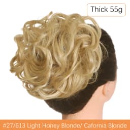 Synthetic Messy Hair Bun Chignon Scrunchies Fake Hair Band Braid Elastic Hairpiece Tail For Women Synthetic Wrap Curly Ponytail
