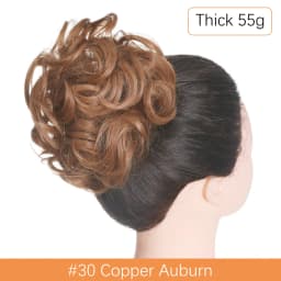 Synthetic Messy Hair Bun Chignon Scrunchies Fake Hair Band Braid Elastic Hairpiece Tail For Women Synthetic Wrap Curly Ponytail