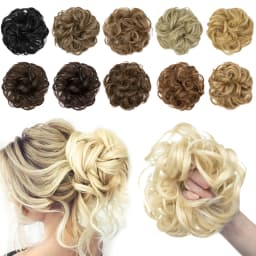 Synthetic Messy Hair Bun Chignon Scrunchies Fake Hair Band Braid Elastic Hairpiece Tail For Women Synthetic Wrap Curly Ponytail