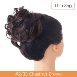 Synthetic Messy Hair Bun Chignon Scrunchies Fake Hair Band Braid Elastic Hairpiece Tail For Women Synthetic Wrap Curly Ponytail