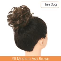 Synthetic Messy Hair Bun Chignon Scrunchies Fake Hair Band Braid Elastic Hairpiece Tail For Women Synthetic Wrap Curly Ponytail