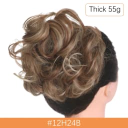 Synthetic Messy Hair Bun Chignon Scrunchies Fake Hair Band Braid Elastic Hairpiece Tail For Women Synthetic Wrap Curly Ponytail
