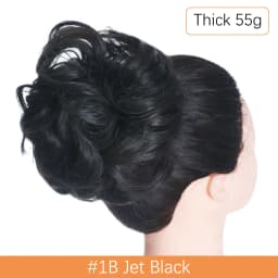 Synthetic Messy Hair Bun Chignon Scrunchies Fake Hair Band Braid Elastic Hairpiece Tail For Women Synthetic Wrap Curly Ponytail