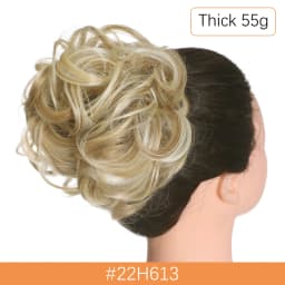Synthetic Messy Hair Bun Chignon Scrunchies Fake Hair Band Braid Elastic Hairpiece Tail For Women Synthetic Wrap Curly Ponytail