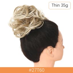 Synthetic Messy Hair Bun Chignon Scrunchies Fake Hair Band Braid Elastic Hairpiece Tail For Women Synthetic Wrap Curly Ponytail