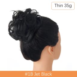 Synthetic Messy Hair Bun Chignon Scrunchies Fake Hair Band Braid Elastic Hairpiece Tail For Women Synthetic Wrap Curly Ponytail