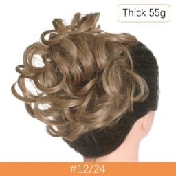 Synthetic Messy Hair Bun Chignon Scrunchies Fake Hair Band Braid Elastic Hairpiece Tail For Women Synthetic Wrap Curly Ponytail