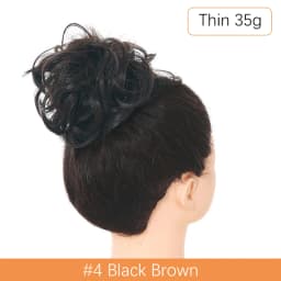 Synthetic Messy Hair Bun Chignon Scrunchies Fake Hair Band Braid Elastic Hairpiece Tail For Women Synthetic Wrap Curly Ponytail