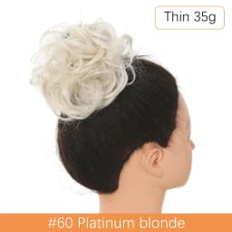Synthetic Messy Hair Bun Chignon Scrunchies Fake Hair Band Braid Elastic Hairpiece Tail For Women Synthetic Wrap Curly Ponytail