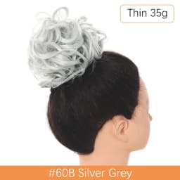 Synthetic Messy Hair Bun Chignon Scrunchies Fake Hair Band Braid Elastic Hairpiece Tail For Women Synthetic Wrap Curly Ponytail