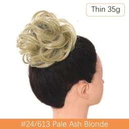 Synthetic Messy Hair Bun Chignon Scrunchies Fake Hair Band Braid Elastic Hairpiece Tail For Women Synthetic Wrap Curly Ponytail