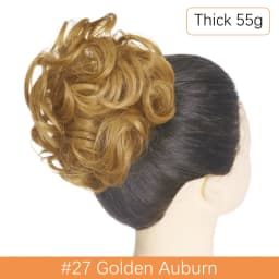 Synthetic Messy Hair Bun Chignon Scrunchies Fake Hair Band Braid Elastic Hairpiece Tail For Women Synthetic Wrap Curly Ponytail