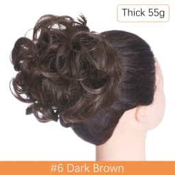 Synthetic Messy Hair Bun Chignon Scrunchies Fake Hair Band Braid Elastic Hairpiece Tail For Women Synthetic Wrap Curly Ponytail