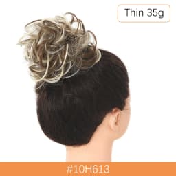Synthetic Messy Hair Bun Chignon Scrunchies Fake Hair Band Braid Elastic Hairpiece Tail For Women Synthetic Wrap Curly Ponytail