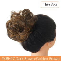 Synthetic Messy Hair Bun Chignon Scrunchies Fake Hair Band Braid Elastic Hairpiece Tail For Women Synthetic Wrap Curly Ponytail