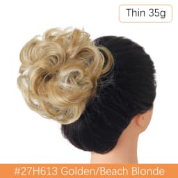 Synthetic Messy Hair Bun Chignon Scrunchies Fake Hair Band Braid Elastic Hairpiece Tail For Women Synthetic Wrap Curly Ponytail