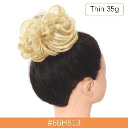 Synthetic Messy Hair Bun Chignon Scrunchies Fake Hair Band Braid Elastic Hairpiece Tail For Women Synthetic Wrap Curly Ponytail