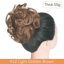 Synthetic Messy Hair Bun Chignon Scrunchies Fake Hair Band Braid Elastic Hairpiece Tail For Women Synthetic Wrap Curly Ponytail
