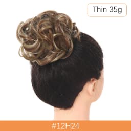 Synthetic Messy Hair Bun Chignon Scrunchies Fake Hair Band Braid Elastic Hairpiece Tail For Women Synthetic Wrap Curly Ponytail