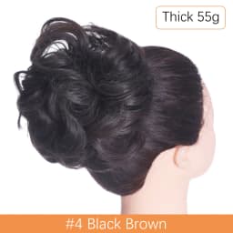 Synthetic Messy Hair Bun Chignon Scrunchies Fake Hair Band Braid Elastic Hairpiece Tail For Women Synthetic Wrap Curly Ponytail