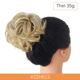 Synthetic Messy Hair Bun Chignon Scrunchies Fake Hair Band Braid Elastic Hairpiece Tail For Women Synthetic Wrap Curly Ponytail