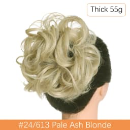 Synthetic Messy Hair Bun Chignon Scrunchies Fake Hair Band Braid Elastic Hairpiece Tail For Women Synthetic Wrap Curly Ponytail