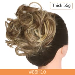 Synthetic Messy Hair Bun Chignon Scrunchies Fake Hair Band Braid Elastic Hairpiece Tail For Women Synthetic Wrap Curly Ponytail