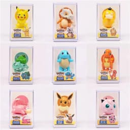 9 Style Pokemon Action Figures Toys Pikachu Squirtle Cubone Seal Cartoon Series Anime Model Ornaments Birthday Gift
