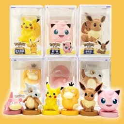9 Style Pokemon Action Figures Toys Pikachu Squirtle Cubone Seal Cartoon Series Anime Model Ornaments Birthday Gift