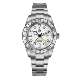 San Martin Upgraded 38.3mm BB GMT Hangzhou 6460 Men Automatic Mechanical Watches Sport Sapphire Luminous Waterproof 100m SN0054