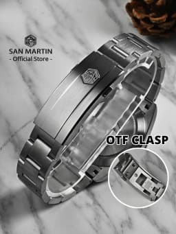 San Martin Upgraded 38.3mm BB GMT Hangzhou 6460 Men Automatic Mechanical Watches Sport Sapphire Luminous Waterproof 100m SN0054