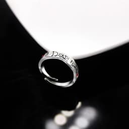 Death Note Anime Ring Yagami Light Alloy Cosplay Prop for Women Men Adjustable Ring Jewelry Gift Accessory