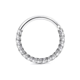 Drperfect 16G Septum Ring Jewelry Earrings Stainless Steel Hoop Nose Rings for Women Helix Tragus Lip Cartilage Septum Piercing