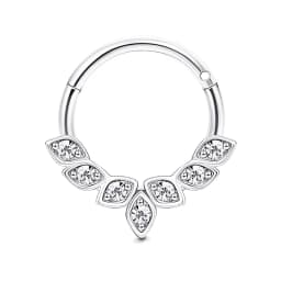 Drperfect 16G Septum Ring Jewelry Earrings Stainless Steel Hoop Nose Rings for Women Helix Tragus Lip Cartilage Septum Piercing