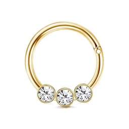Drperfect 16G Septum Ring Jewelry Earrings Stainless Steel Hoop Nose Rings for Women Helix Tragus Lip Cartilage Septum Piercing