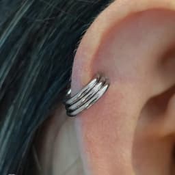 ASTM F136 Titanium Nose Piercing Segment Rings 3 Layer Nose Septum Ring Hoop 16G Ear Tragus Helix Clicker Earring Body Jewelry