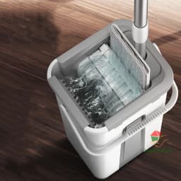 Mop Magic Floor Squeeze Mop with Bucket Flat Bucket Rotating Mop for Wash Floor House Home Cleaning Cleaner Easy 2026 New
