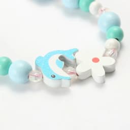 2pcs/Set Fashion Natural Wood Beads Jewelry Cute Animal Pattern Necklace Bracelet For Children Party Jewelry Girl Birthday Gift