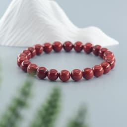 Natural Stone Genuine 5A Red Jasper Prayer Beaded Bracelets Women Men Rosary Meditation Bracelets Yoga Meditation Jewelry Gift