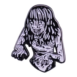 Pin Club | Cartoon Horror Girl Lapel Badge High Quality Metal Brooch Custom Terror Movies Jewelry Gift Accessories Dropshipping