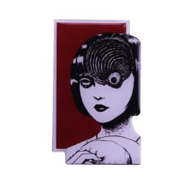 Pin Club | Cartoon Horror Girl Lapel Badge High Quality Metal Brooch Custom Terror Movies Jewelry Gift Accessories Dropshipping