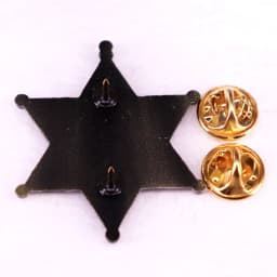 Game Vintage Enamel Pin Brooch Hexagonal Star Badge