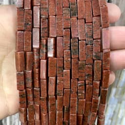 4*13MM Natural Stone Square Aventurine Tiger Eye Agates Crystal Jades Spacer Beads For Jewelry Making DIY Bracelet Accessories